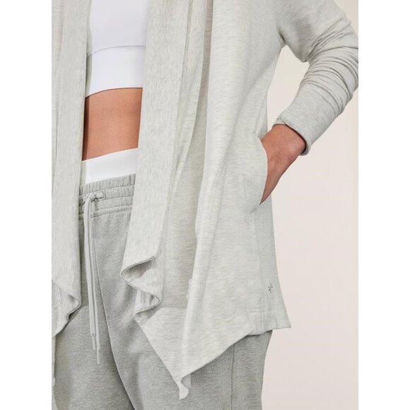 ATHLETA Women's Pranayama Wrap Size M In Light Grey Heather - Picture 3 of 11